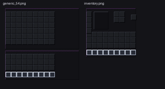 Minecraft GUI preview